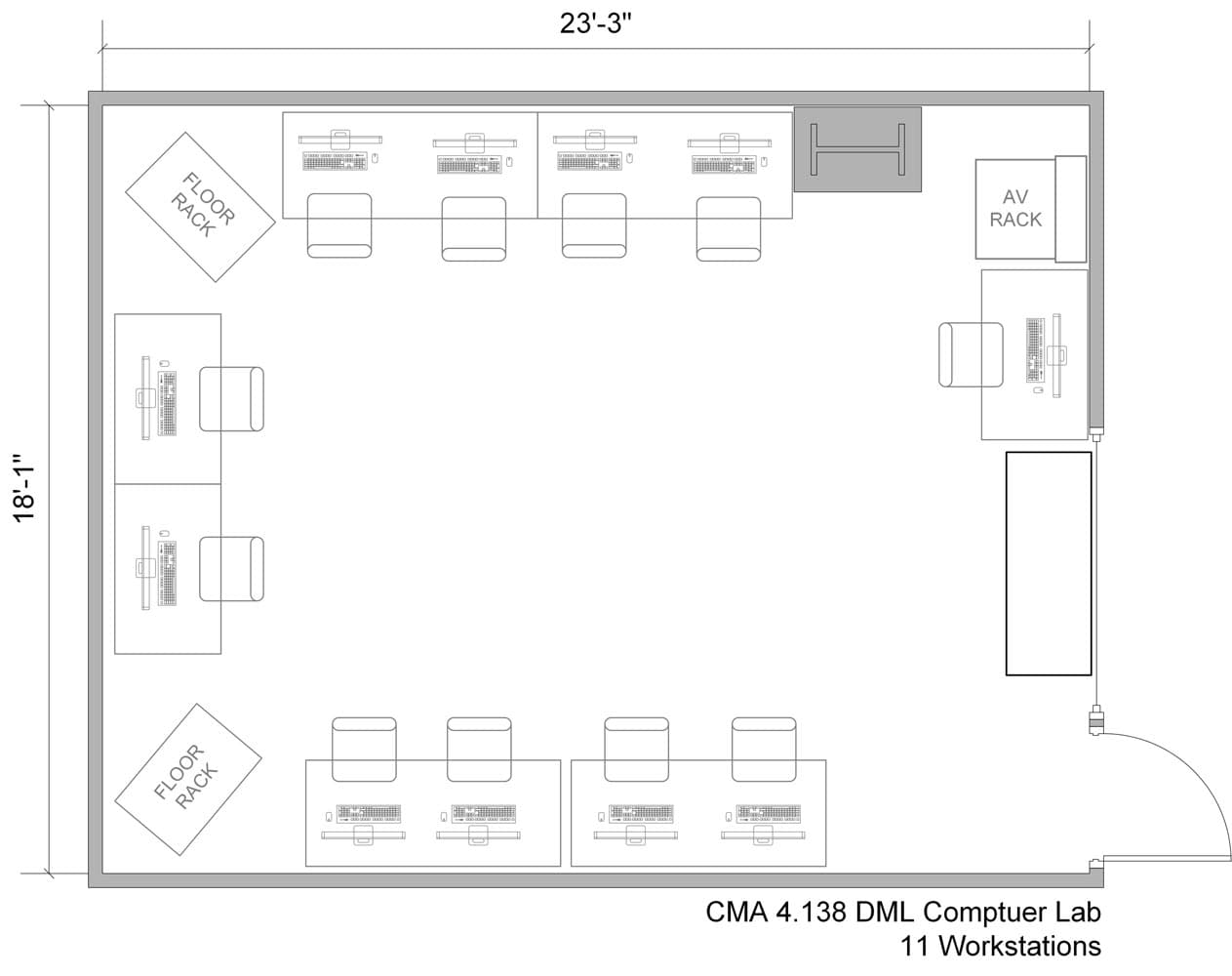 Laboratorium Komputer floorplan